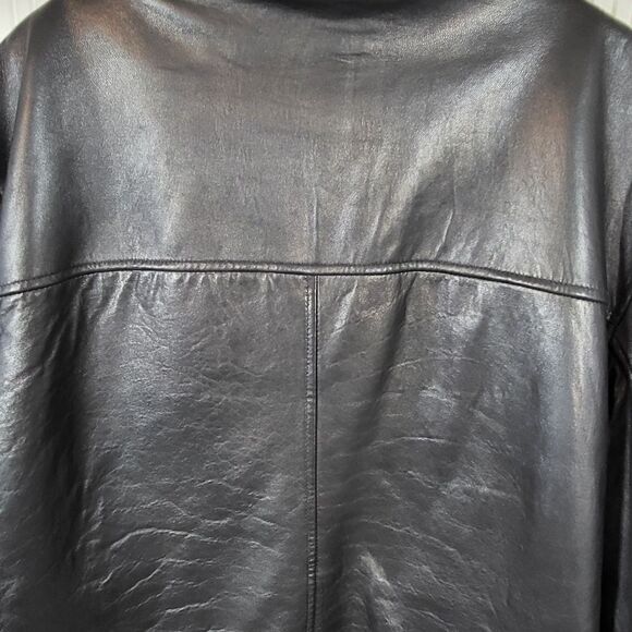 Dockers Men's Black Leather Jacket - Picture 9 of 13